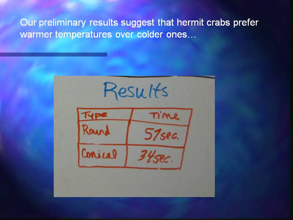 Slideshow title slide, titled 'Our Week as Marine Biologists (or maybe more appropriately... nephologists!'