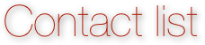 Contact list