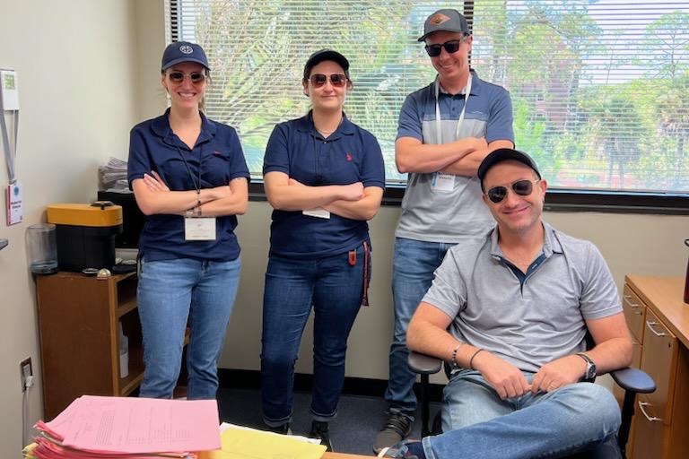 Lab members dressed as Roberto for Halloween 2025
