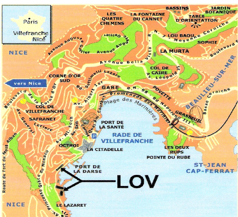 Villefranche map