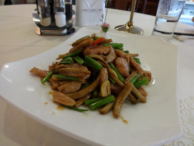 fried pork with mushroom