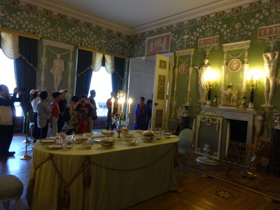 green dining room