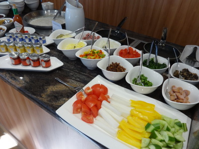 omelet station
