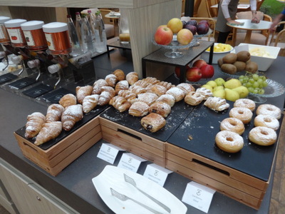 pastry and fruit
