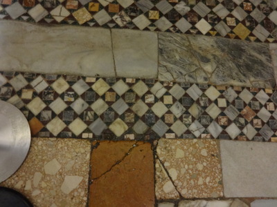 checkered floor