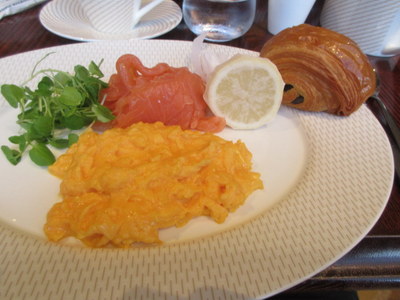 eggs and salmon